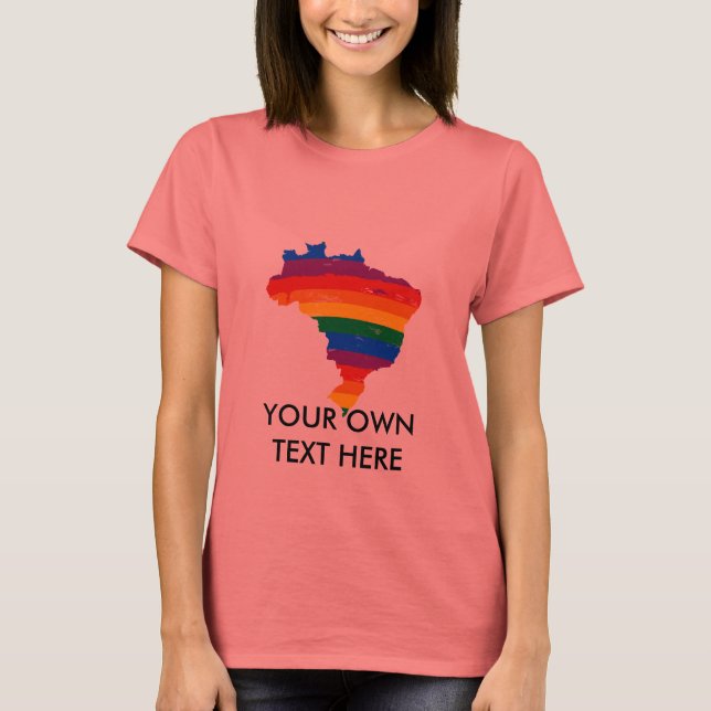 Camiseta Orgulho gay BRASIL (Frente)