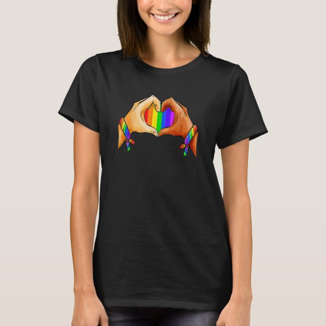 Camiseta Orgulho gay Clothing Lgbt Sinalizador Arco-Íris Co (Frente)
