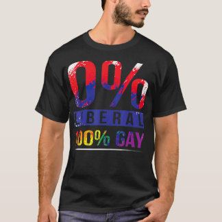Camiseta Orgulho gay conservador Sinalizador do arco-íris L