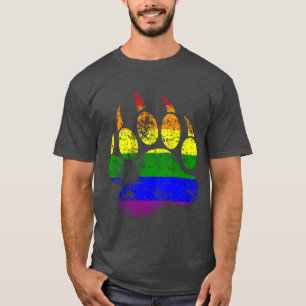 Camiseta Orgulho gay Cores do Urso com Distância Sinalizad