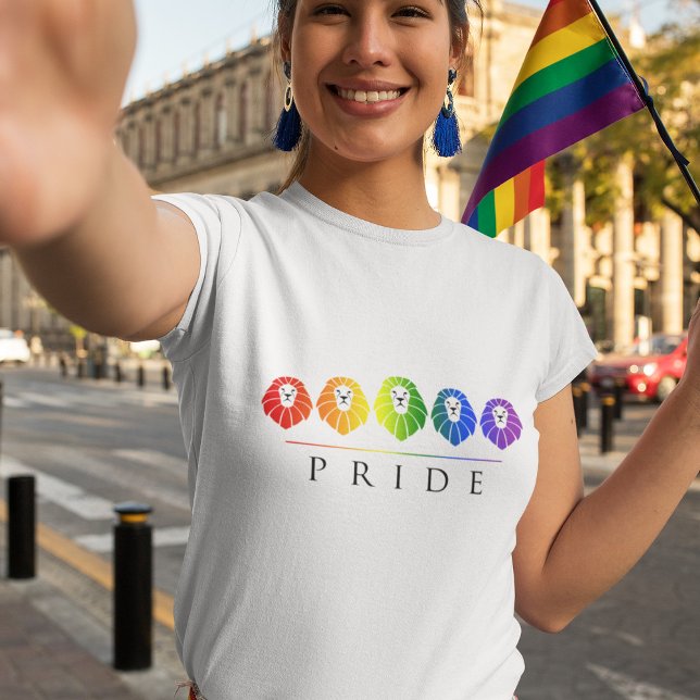 Camiseta Orgulho gay de Leões - LGBT (Criador carregado)