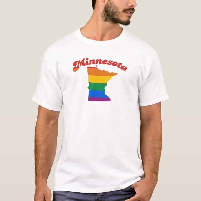 CAMISETA ORGULHO GAY DE MINNESOTA (Frente)