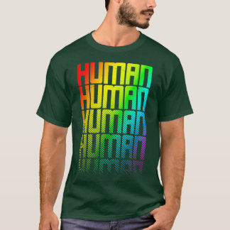Camiseta Orgulho gay do Arco-Íris-Íris LGBTQ Humano Fade Gr