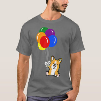 Camiseta Orgulho gay do Balão Corgi-234
