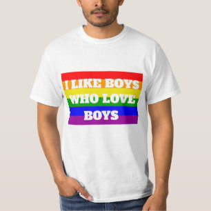 Camiseta Orgulho gay, eu gosto de meninos que amam meninos