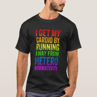 Camiseta Orgulho gay Funny Cardio Gym Sensibilização LGBT A