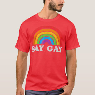 Camiseta Orgulho gay Funny Vintage Rainbow Lgbt Mês T-Shirt