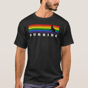 Camiseta Orgulho Gay Gato Purride Lgbt Conscientização Arco