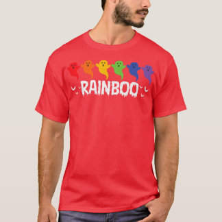 Camiseta Orgulho gay Ghost Rainbow Rainboo Engraçado