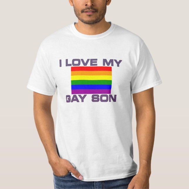 Camiseta Orgulho gay I Love My Gay Son (Frente)
