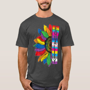 Camiseta Orgulho gay Igualdade LGBT Girassol LGBTQ Eq