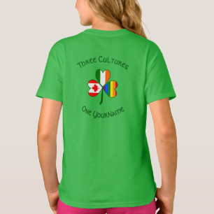 Camiseta Orgulho gay Ireland Canada Shamrock Flag Personali