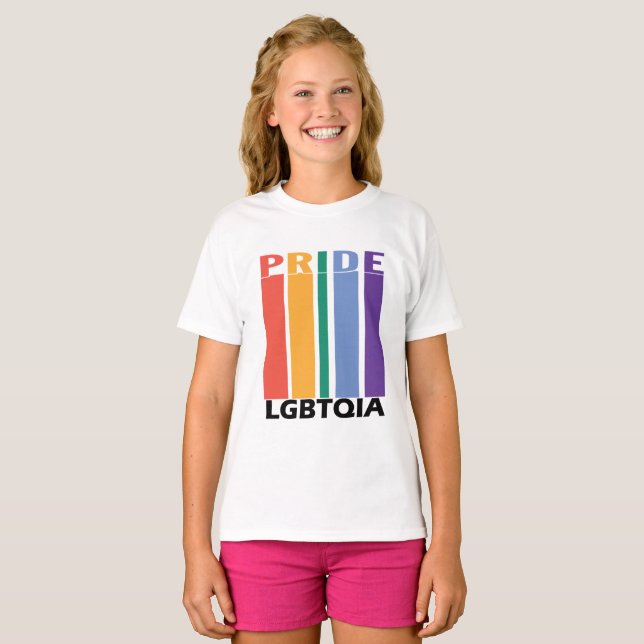 Camiseta Orgulho gay LBGTQIA Rainbow 1 (Frente Completa)