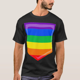 Camiseta Orgulho gay Lésbica Gift LGBTQ Sinalizador Rainbow