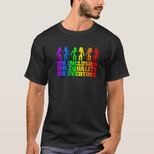 Camiseta Orgulho gay Lgbt Boy Men Inclusão Igualdade Todos