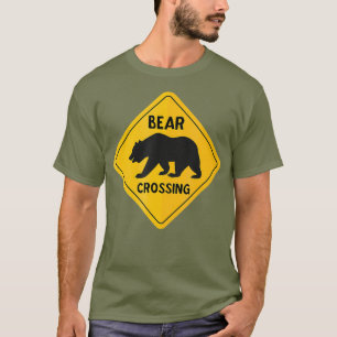 Camiseta Orgulho gay LGBT do Urso de Gay de Sinal de Cruzam