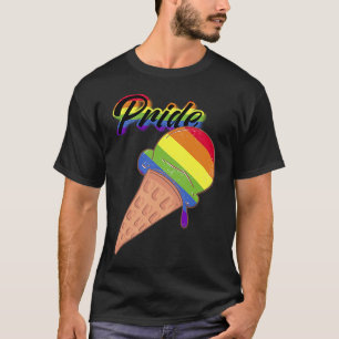 Camiseta Orgulho gay LGBT Mês LGBT de Amor Icecream