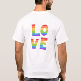 Camiseta Orgulho gay LGBT pavilhão arco-íris amor LGBT