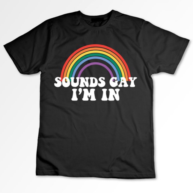 Camiseta Orgulho gay LGBT Sons Gay I in Rainbow Gay (Criador carregado)