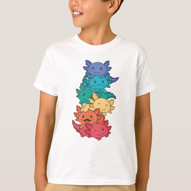 Camiseta Orgulho gay Lgbtq Axolotl (Frente)