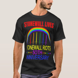 Camiseta Orgulho gay LGBTQ Stonewall vivia motins no aniver