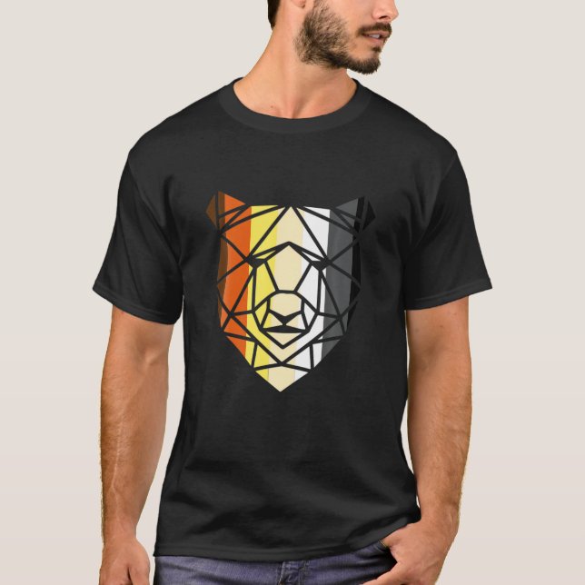 Camiseta Orgulho gay Mês do Papa Mens LGBT - Gay Geométrico (Frente)