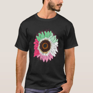 Camiseta Orgulho gay Mês Girassol Bandeira Abrosexual Lgbtq