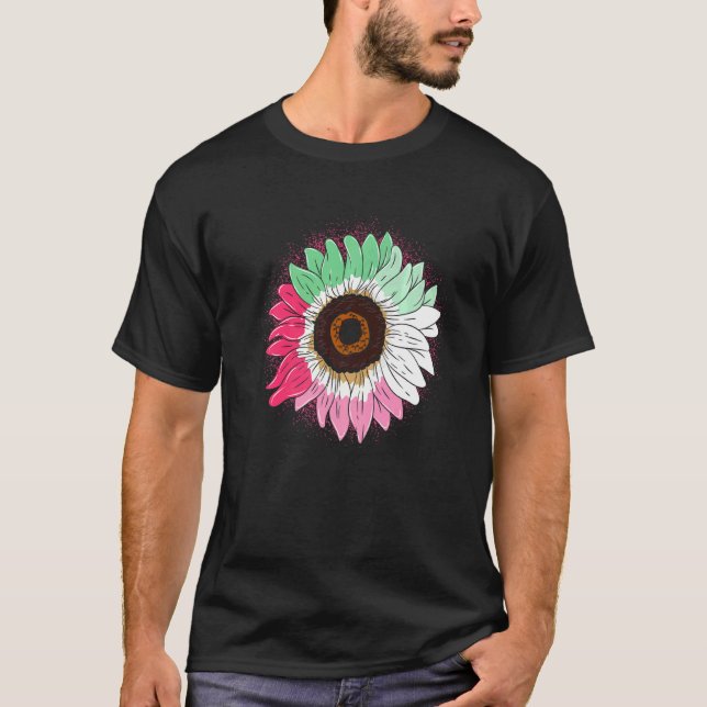 Camiseta Orgulho gay Mês Girassol Bandeira Abrosexual Lgbtq (Frente)