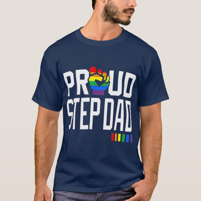 Camiseta Orgulho gay Mês LGBQ de Pai de Etapa Ortodia (Frente)