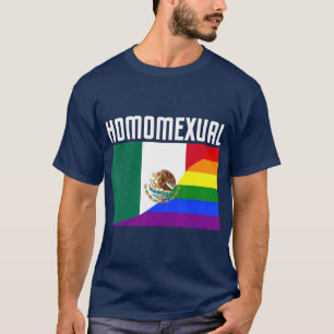Camiseta Orgulho gay mexicano Bandeira Arco-Íris Ortodia Ho