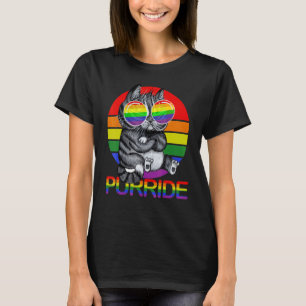 Camiseta Orgulho gay para Homens Gbt Pai Gato Purrid