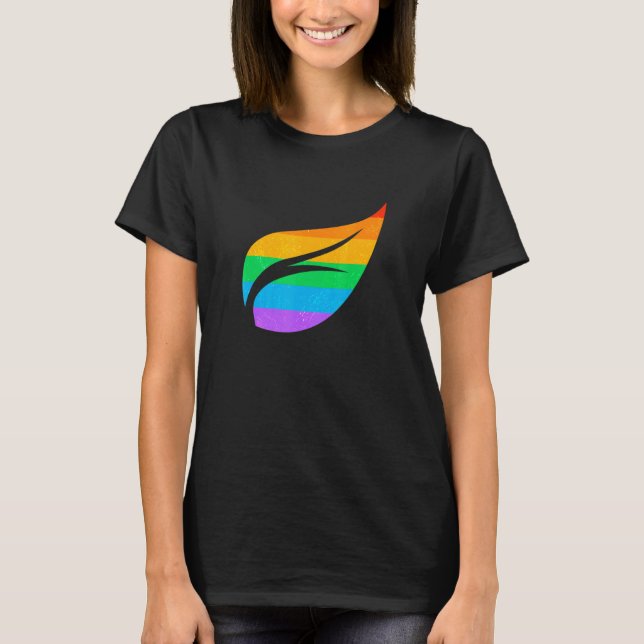 Camiseta Orgulho gay Parada LGBTQ+ Sinalizador Arco-Íris Co (Frente)