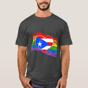 Camiseta Orgulho gay Porto Rico LGBT