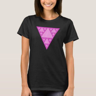 Camiseta Orgulho gay Prink Triangle Como Triângulo Sierpins