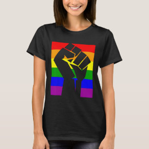 Camiseta Orgulho gay resiste à punção inicial Sinalizador a