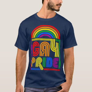 Camiseta Orgulho gay Retro Vintage Style LGBTQ Orgulho gay