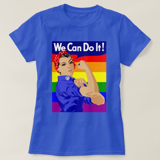 CAMISETA ORGULHO GAY ROSIE O RIVETOR COM PISCINA (Frente do Design)