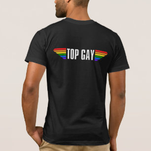 Camiseta Orgulho gay superior Orgulho gay do Arco-Íris Sina