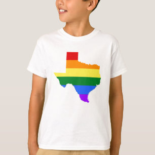 Camiseta Orgulho gay  Texas Rainbow