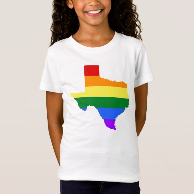 Camiseta Orgulho gay| Texas Rainbow (Frente)