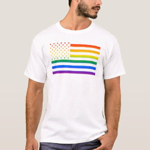 Camiseta Orgulho Gaytriótico do Arco-íris dos EUA