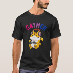 Camiseta Orgulho Geek Gaymer Bissexual Amantes de Video Gam