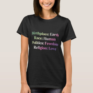 Camiseta Orgulho Genderfae - Local de nascimento: Terra. Ra