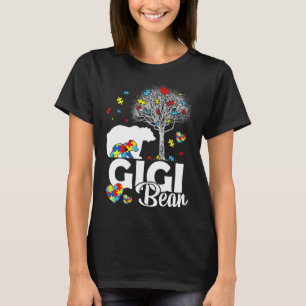 Camiseta Orgulho Gigi Bear Autismo Família Correspondendo A