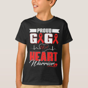 Camiseta Orgulho Gigi De Uma Doença Cardíaca Guerreira Awar