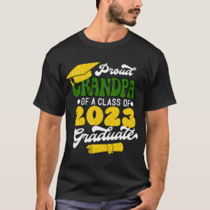 Camiseta Orgulho GRANDPA de uma Classe de Formando Dourado