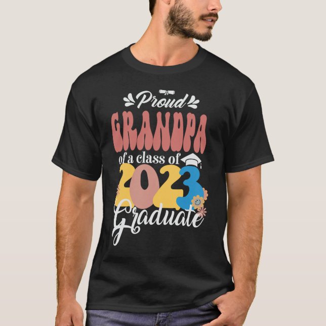 Camiseta Orgulho GRANDPA de uma Classe de Retrocessor do Fo (Frente)