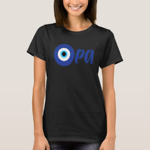 Camiseta Orgulho Grego Engraçado OPA Mau Eye Hellas Grécia 
