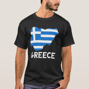 Camiseta Orgulho Grego Helênico Helenos Bandeira Mapa Gréci