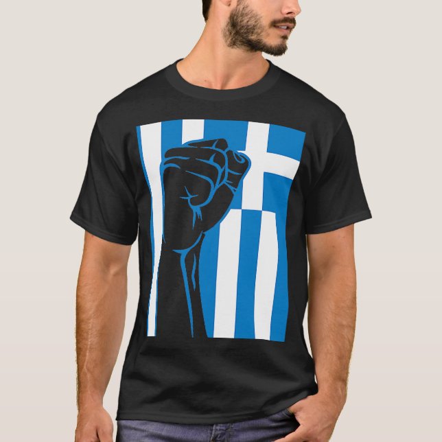 Camiseta Orgulho Grego Principal OPA Hellas Grécia Grega Ba (Frente)